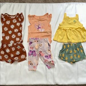 Carter's Kids Matching Sets - Brown, Orange, Yellow